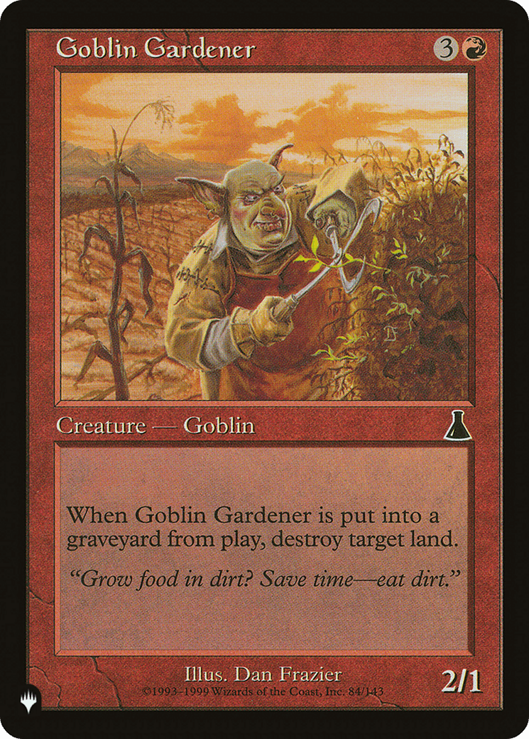 Goblin Gardener [The List] MTG Single Magic: The Gathering  | Multizone: Comics And Games