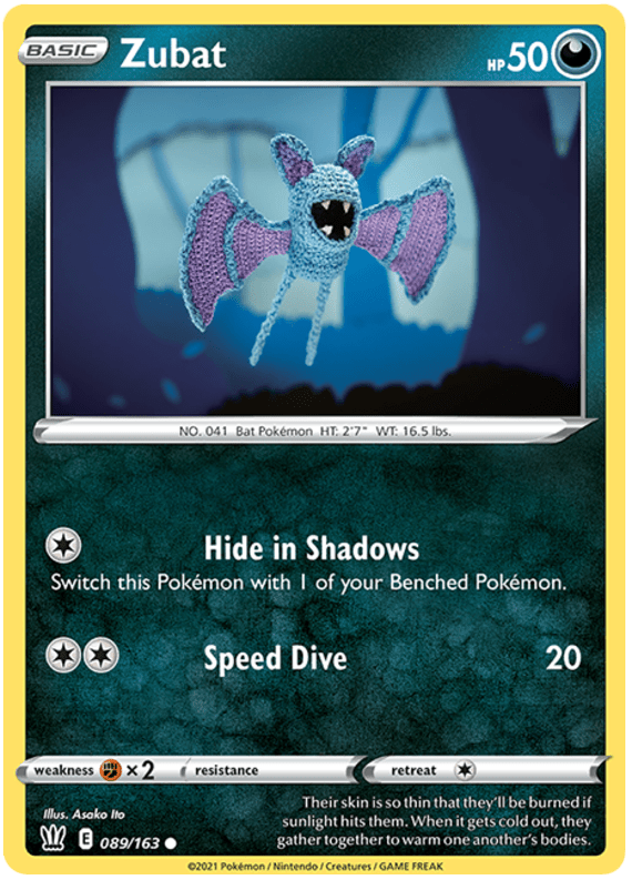 Zubat (089/163) [Sword & Shield: Battle Styles] Pokemon Single Pokémon  | Multizone: Comics And Games