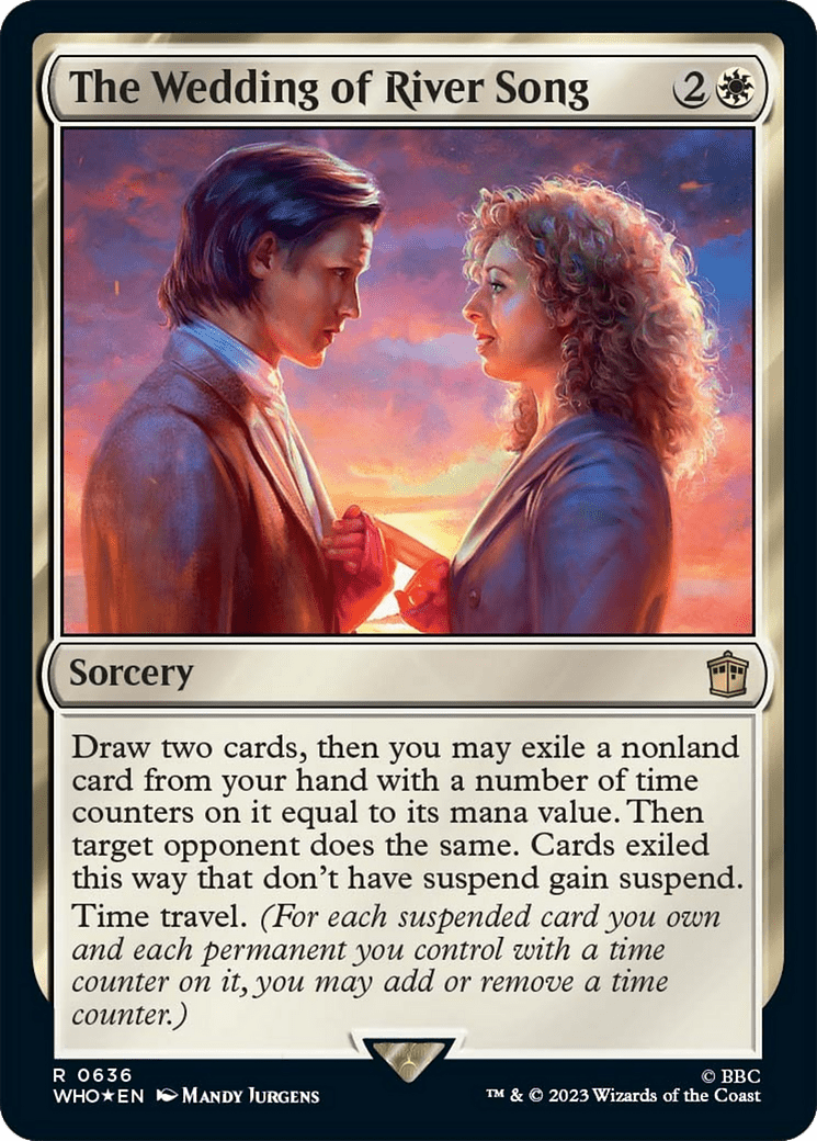 The Wedding of River Song (Surge Foil) [Doctor Who] MTG Single Magic: The Gathering  | Multizone: Comics And Games