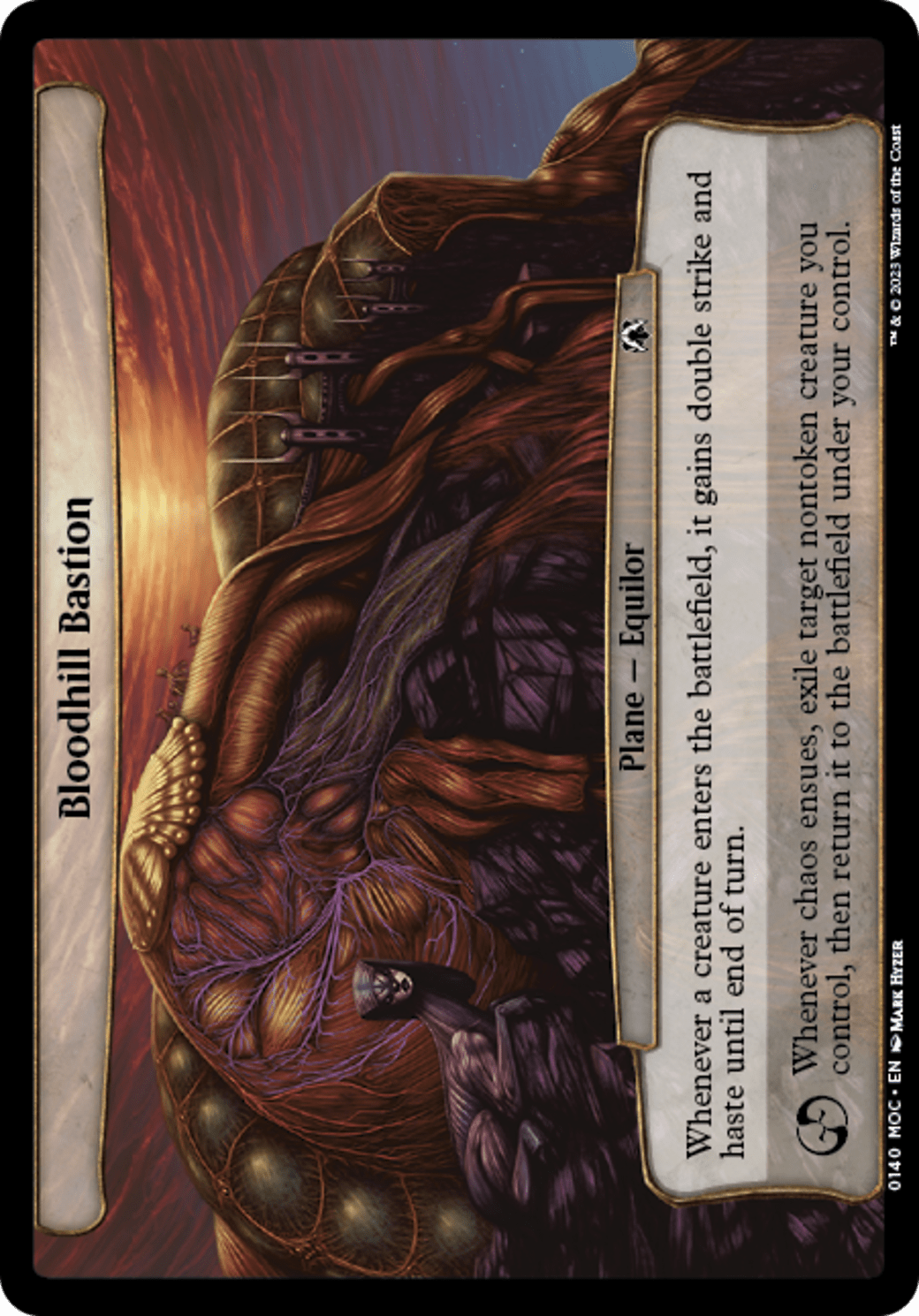 Bloodhill Bastion [March of the Machine Commander] MTG Single Magic: The Gathering  | Multizone: Comics And Games