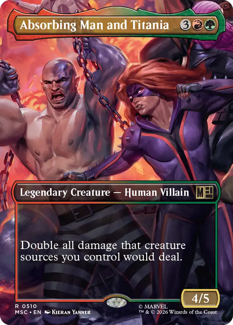 Absorbing Man and Titania (Borderless) [Marvel Super Heroes Commander] | Multizone: Comics And Games
