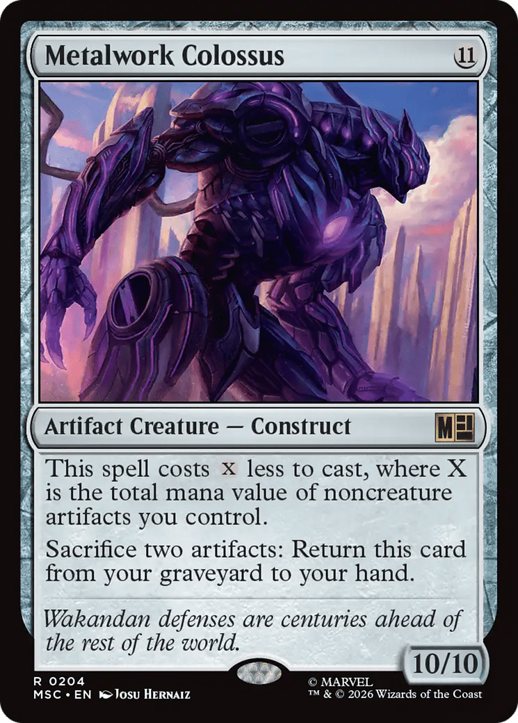 Metalwork Colossus [Marvel Super Heroes Commander] MTG Single Magic: The Gathering  | Multizone: Comics And Games