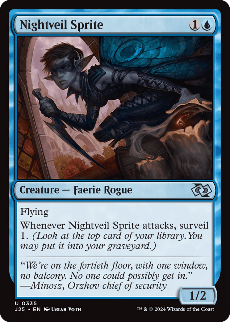 Nightveil Sprite [Foundations Jumpstart] MTG Single Magic: The Gathering  | Multizone: Comics And Games