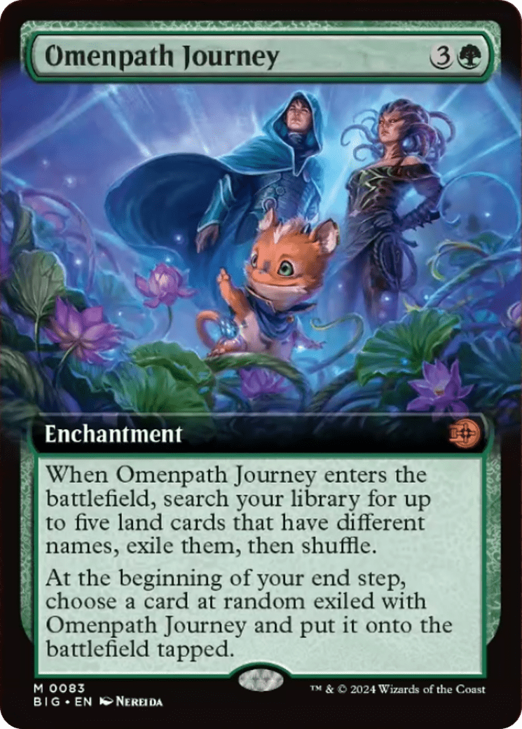 Omenpath Journey (Extended Art) [Outlaws of Thunder Junction: The Big Score] MTG Single Magic: The Gathering  | Multizone: Comics And Games