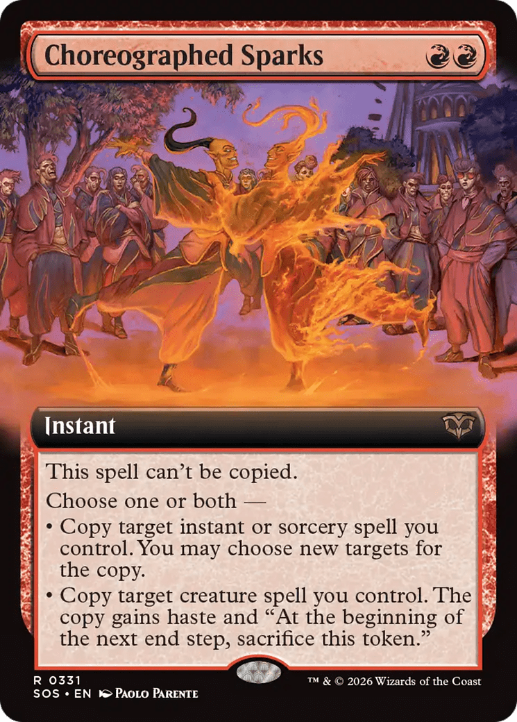 Choreographed Sparks (Extended Art) [Secrets of Strixhaven] MTG Single Magic: The Gathering  | Multizone: Comics And Games