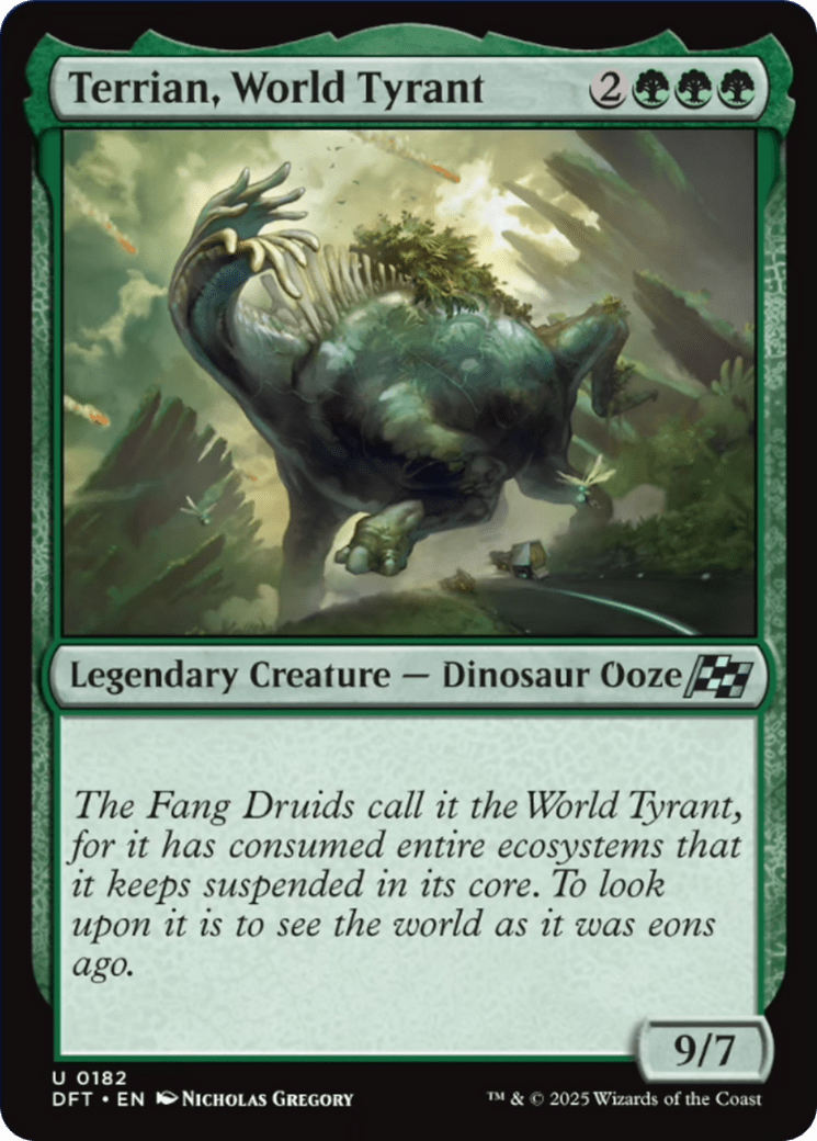 Terrian, World Tyrant [Aetherdrift] MTG Single Magic: The Gathering  | Multizone: Comics And Games