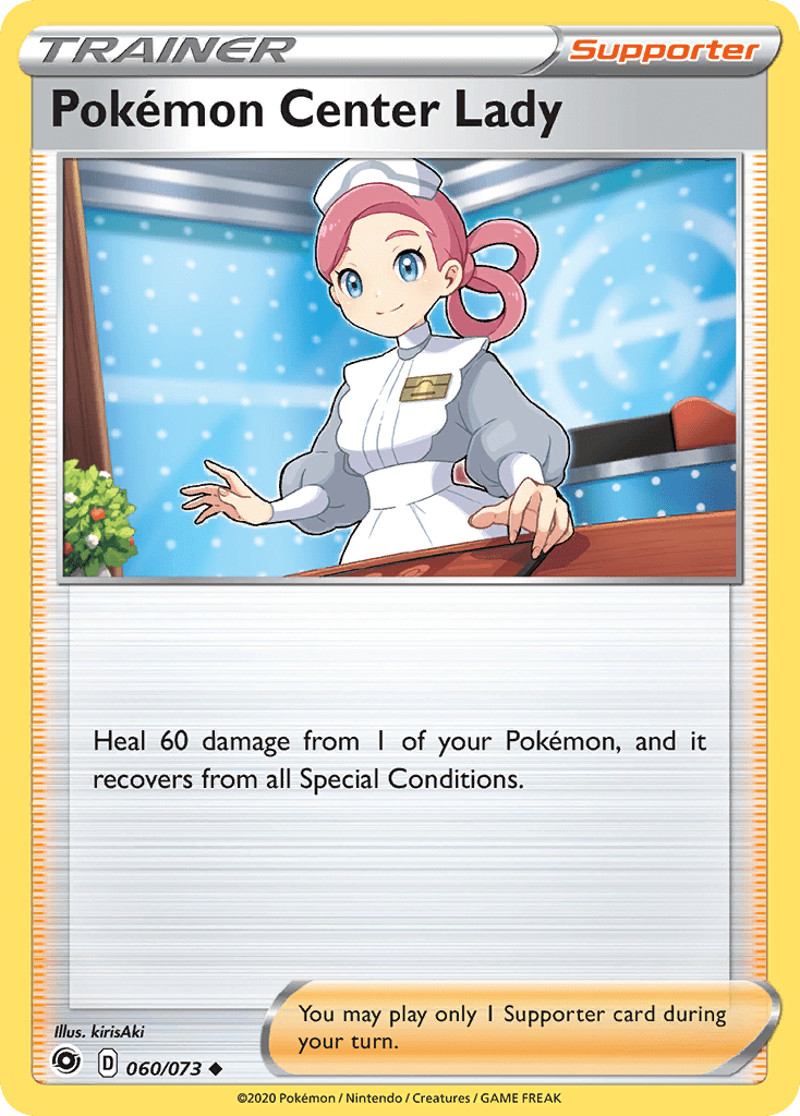 Pokemon Center Lady (060/073) [Sword & Shield: Champion's Path] Pokemon Single Pokémon  | Multizone: Comics And Games