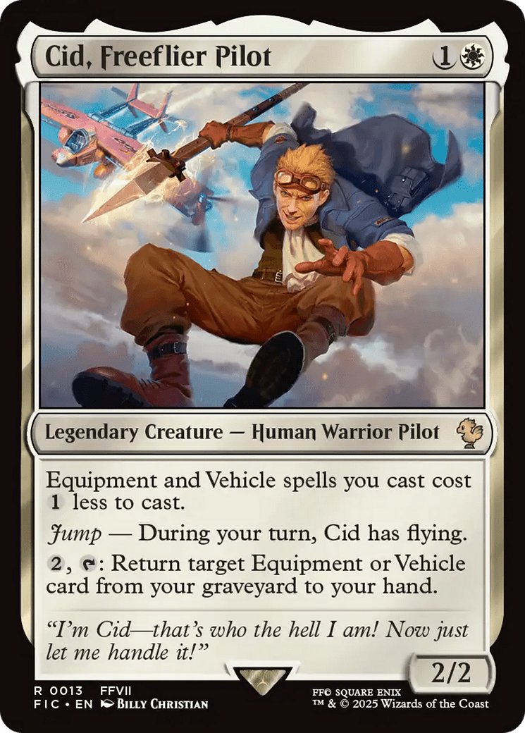 Cid, Freeflier Pilot [FINAL FANTASY Commander] MTG Single Magic: The Gathering  | Multizone: Comics And Games