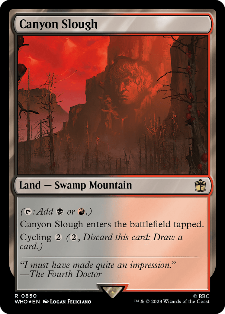 Canyon Slough (Surge Foil) [Doctor Who] MTG Single Magic: The Gathering  | Multizone: Comics And Games