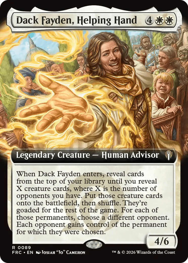Dack Fayden, Helping Hand (Extended Art) [Reality Fracture Commander] MTG Single Magic: The Gathering  | Multizone: Comics And Games