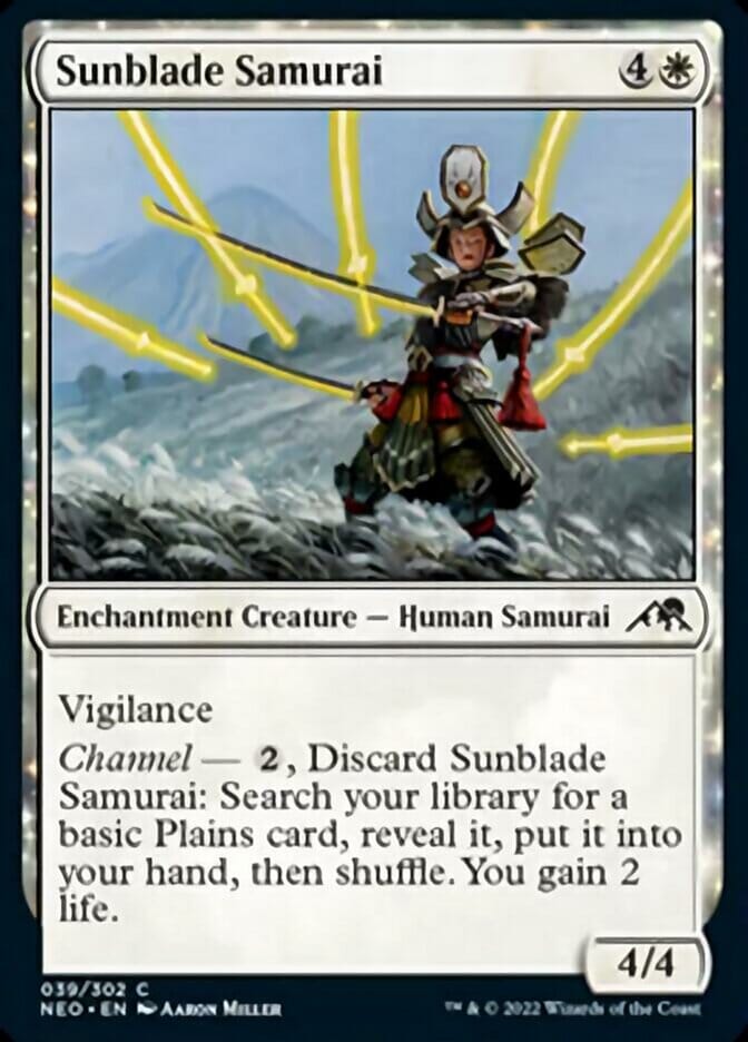 Sunblade Samurai [Kamigawa: Neon Dynasty] MTG Single Magic: The Gathering  | Multizone: Comics And Games