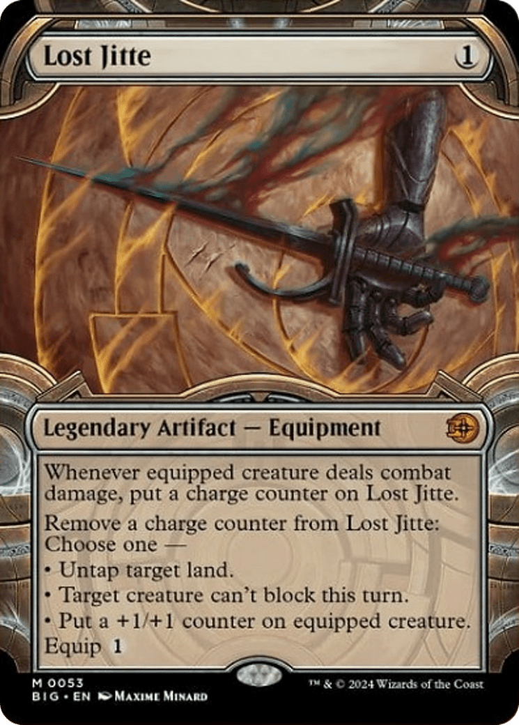 Lost Jitte (Showcase) [Outlaws of Thunder Junction: The Big Score] MTG Single Magic: The Gathering  | Multizone: Comics And Games