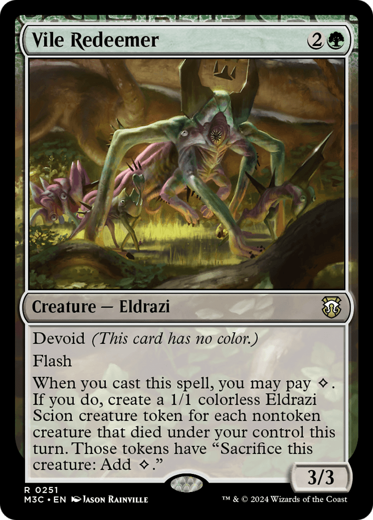 Vile Redeemer (Ripple Foil) [Modern Horizons 3 Commander] MTG Single Magic: The Gathering  | Multizone: Comics And Games