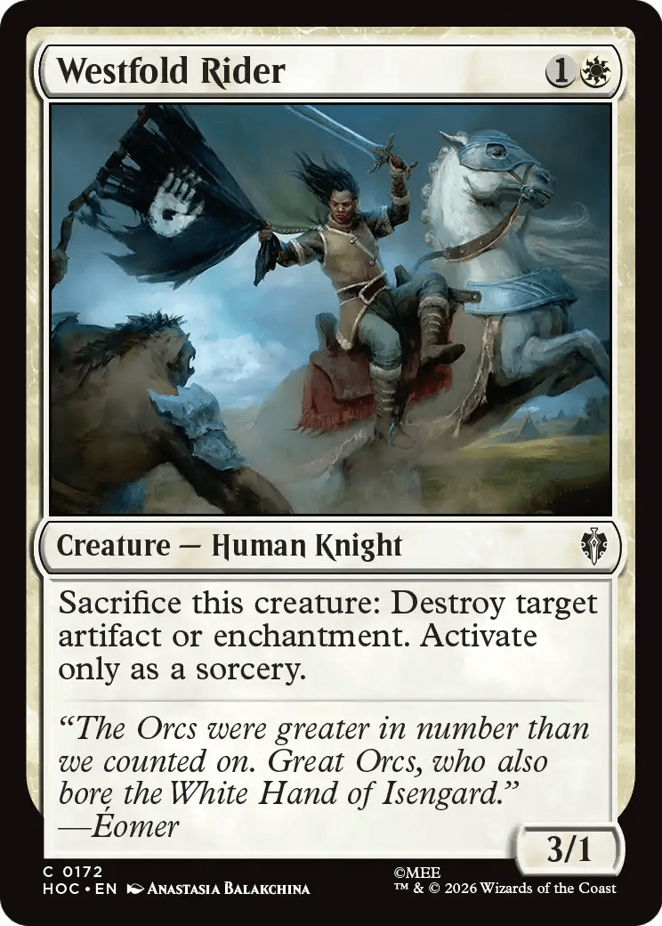 Westfold Rider [The Hobbit: Eternal-Legal] MTG Single Magic: The Gathering  | Multizone: Comics And Games