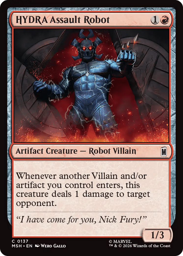 HYDRA Assault Robot [Marvel Super Heroes] MTG Single Magic: The Gathering  | Multizone: Comics And Games