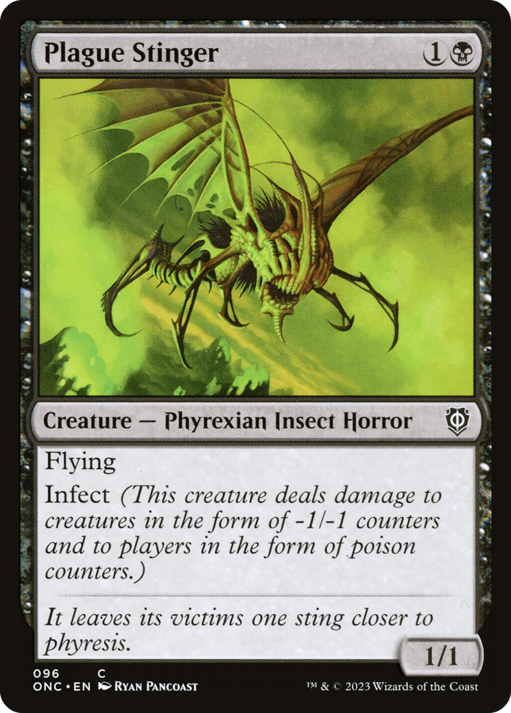 Plague Stinger [Phyrexia: All Will Be One Commander] MTG Single Magic: The Gathering  | Multizone: Comics And Games