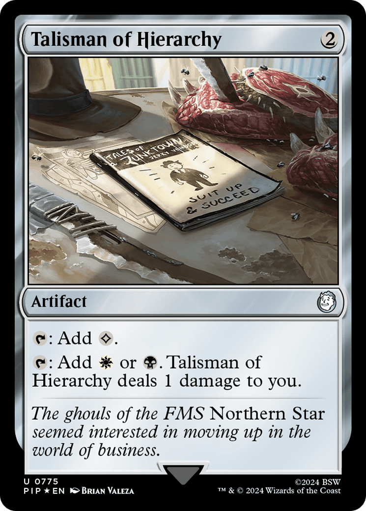 Talisman of Hierarchy (Surge Foil) [Fallout] MTG Single Magic: The Gathering  | Multizone: Comics And Games