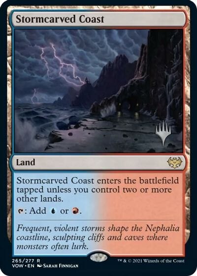 Stormcarved Coast (Promo Pack) [Innistrad: Crimson Vow Promos] MTG Single Magic: The Gathering  | Multizone: Comics And Games