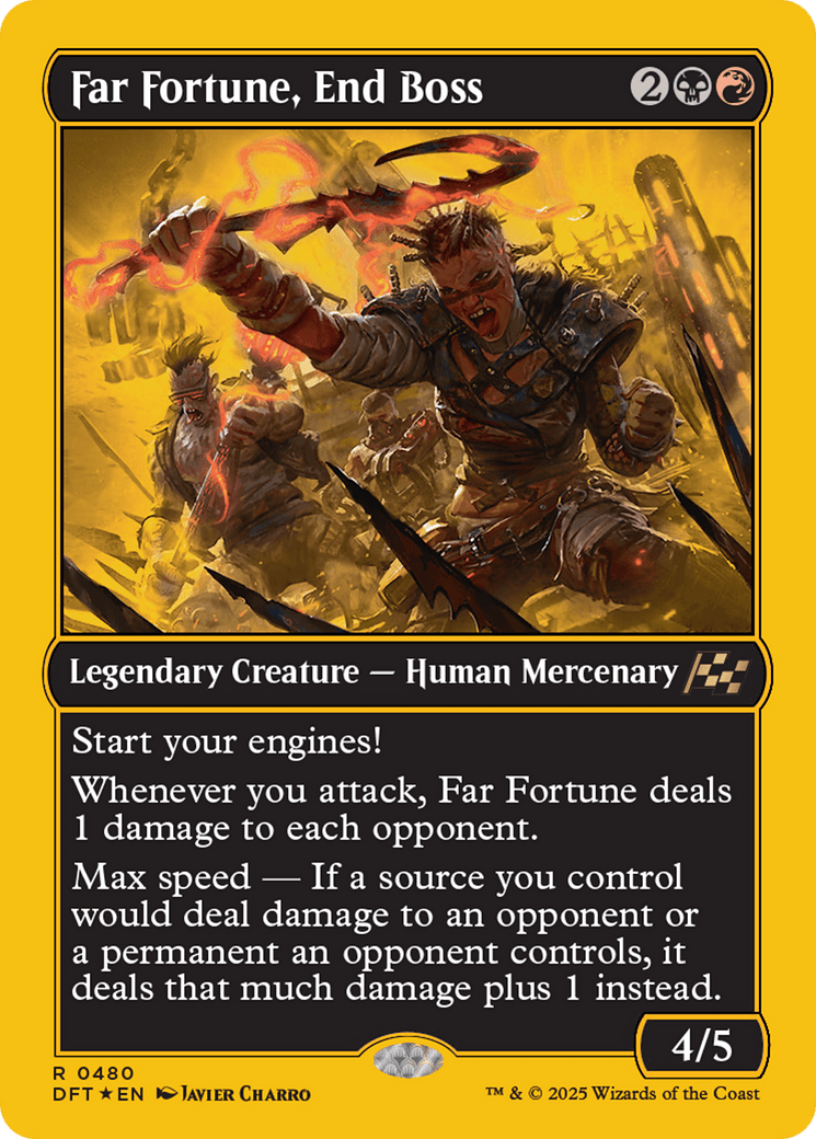 Far fortune, End Boss (First-Place Foil) [Aetherdrift] MTG Single Magic: The Gathering  | Multizone: Comics And Games
