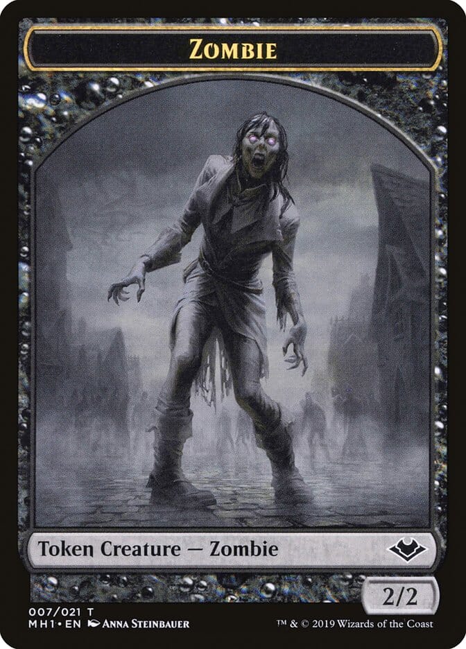 Zombie Token [Modern Horizons Tokens] MTG Single Magic: The Gathering  | Multizone: Comics And Games