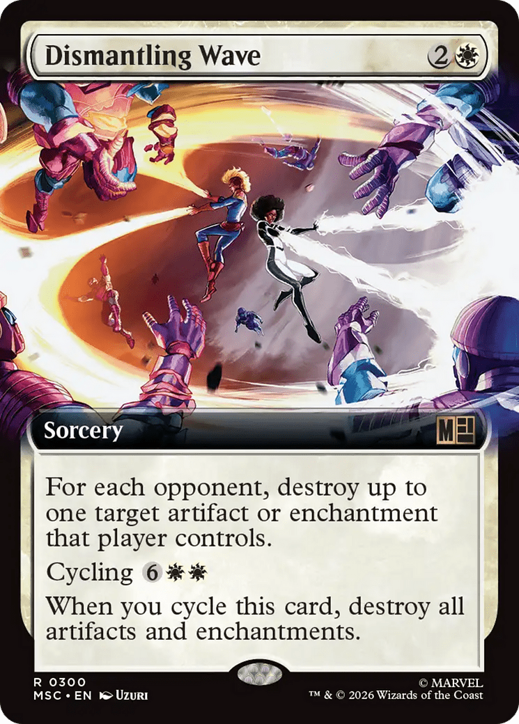 Dismantling Wave (Extended Art) [Marvel Super Heroes Commander] MTG Single Magic: The Gathering  | Multizone: Comics And Games