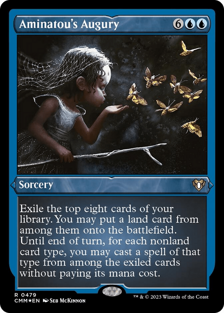 Aminatou's Augury (Foil Etched) [Commander Masters] MTG Single Magic: The Gathering  | Multizone: Comics And Games