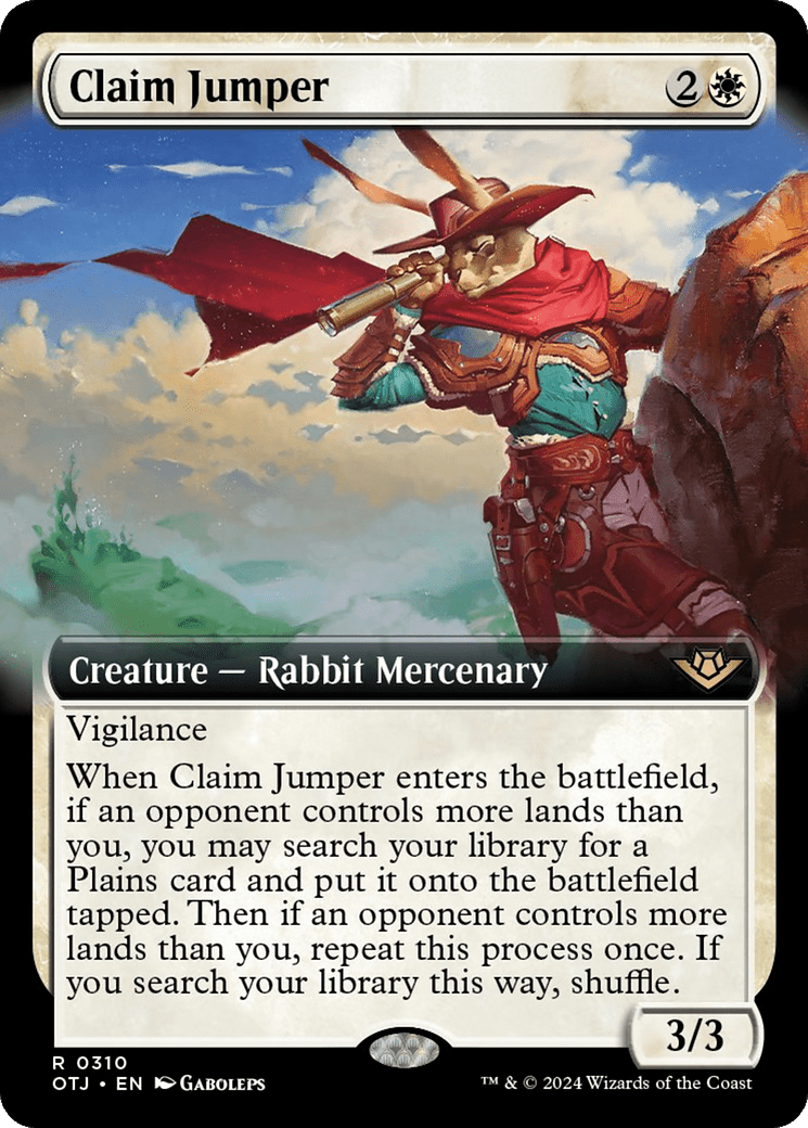 Claim Jumper (Extended Art) [Outlaws of Thunder Junction] MTG Single Magic: The Gathering  | Multizone: Comics And Games