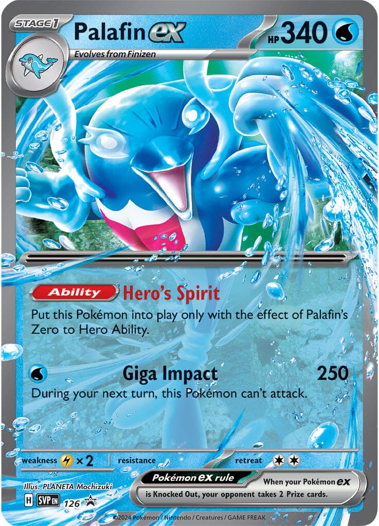 Palafin ex (126) (Jumbo Card) [Scarlet & Violet: Black Star Promos] Pokemon Single Pokémon  | Multizone: Comics And Games