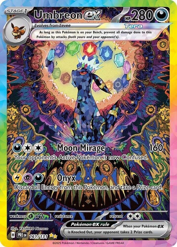 Umbreon ex (161/131) [Scarlet & Violet: Prismatic Evolutions] Pokemon Single Pokémon  | Multizone: Comics And Games