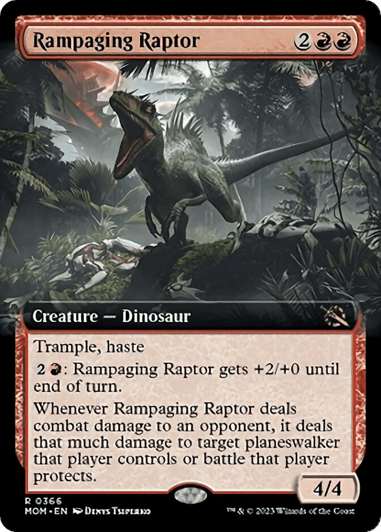 Rampaging Raptor (Extended Art) [March of the Machine] | Multizone: Comics And Games