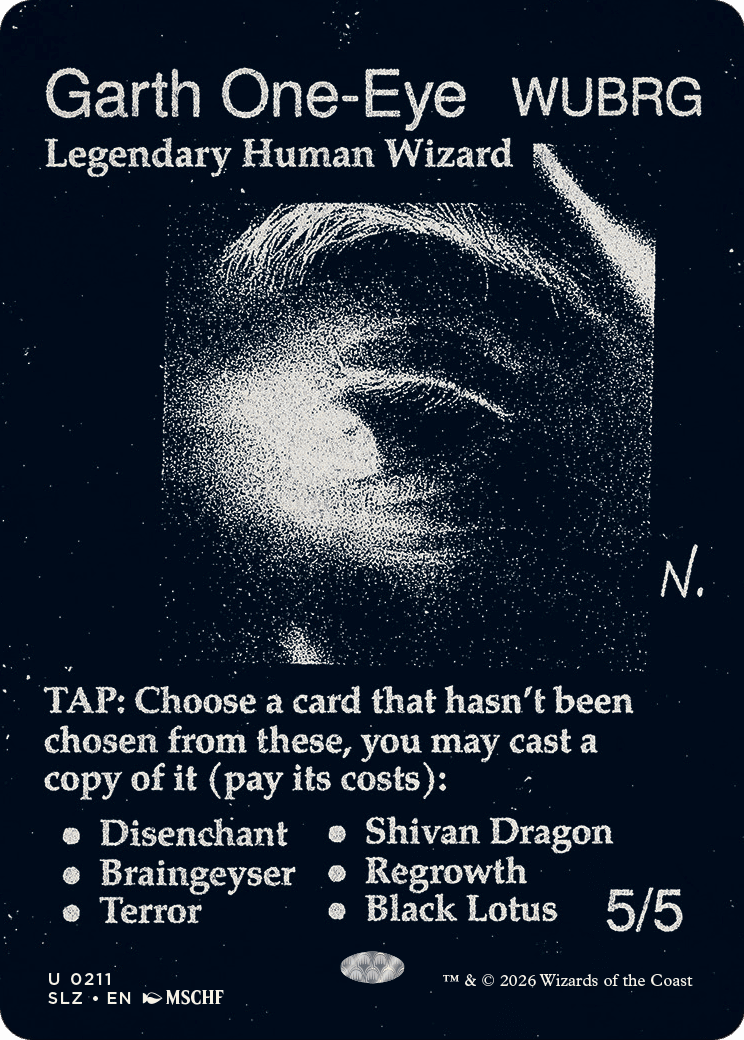 Garth One-Eye (0211) [Secret Lair x MSCHF: The Zeta Set] MTG Single Magic: The Gathering  | Multizone: Comics And Games
