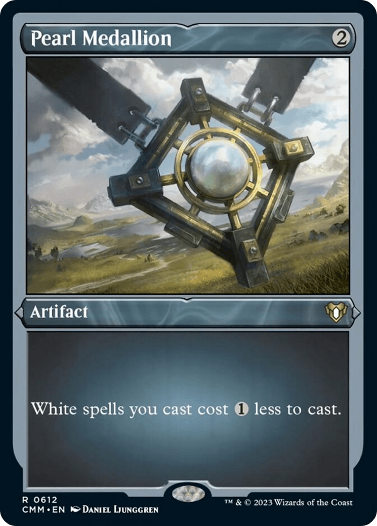 Pearl Medallion (Foil Etched) [Commander Masters] MTG Single Magic: The Gathering  | Multizone: Comics And Games