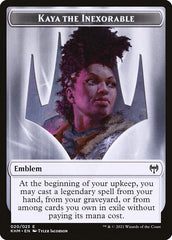 Treasure // Kaya, the Inexorable Emblem Double-Sided Token [Kaldheim Tokens] MTG Single Magic: The Gathering  | Multizone: Comics And Games