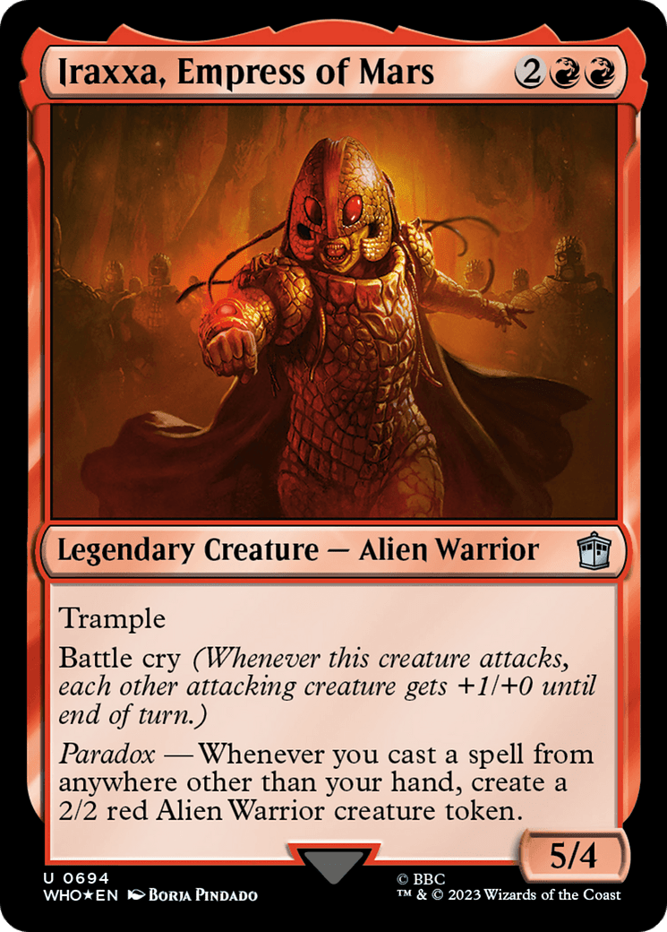 Iraxxa, Empress of Mars (Surge Foil) [Doctor Who] MTG Single Magic: The Gathering  | Multizone: Comics And Games