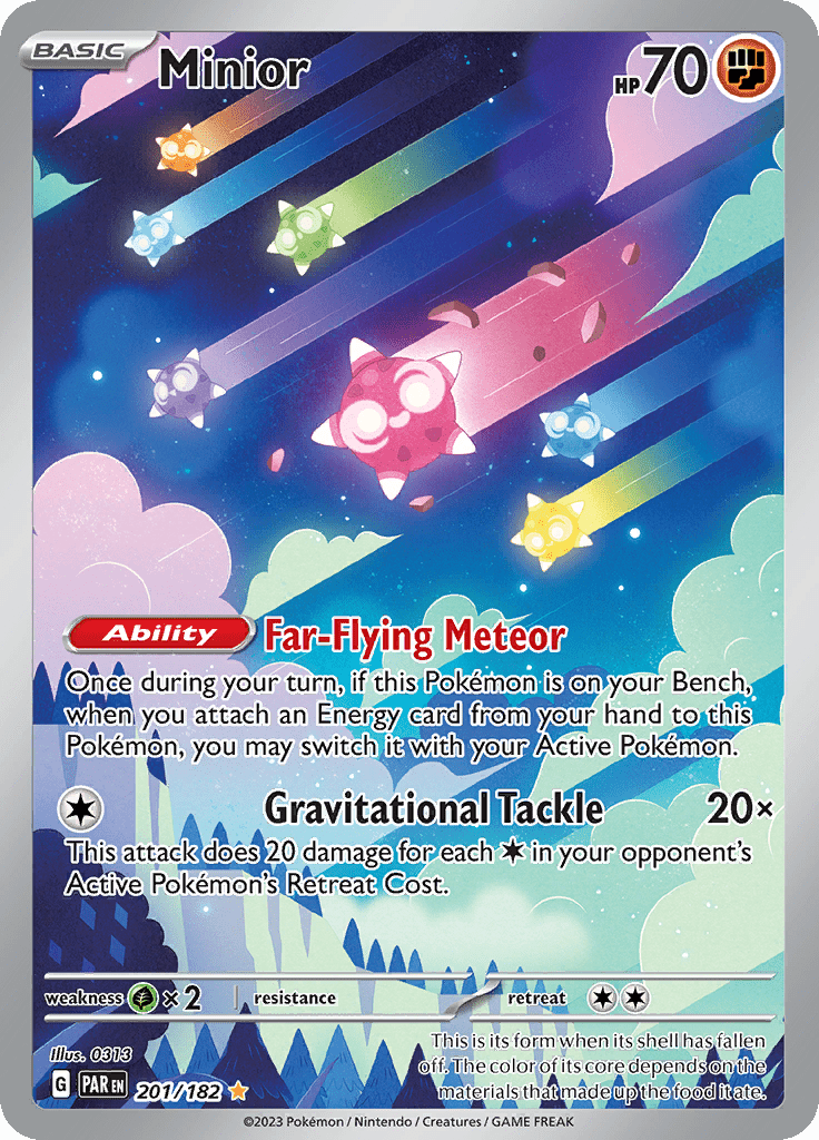 Minior (201/182) [Scarlet & Violet: Paradox Rift] Pokemon Single Pokémon  | Multizone: Comics And Games