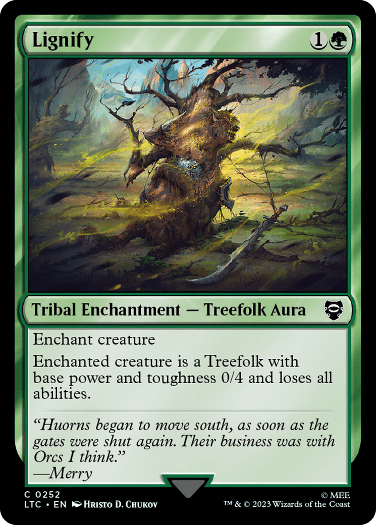 Lignify [The Lord of the Rings: Tales of Middle-Earth Commander] MTG Single Magic: The Gathering  | Multizone: Comics And Games