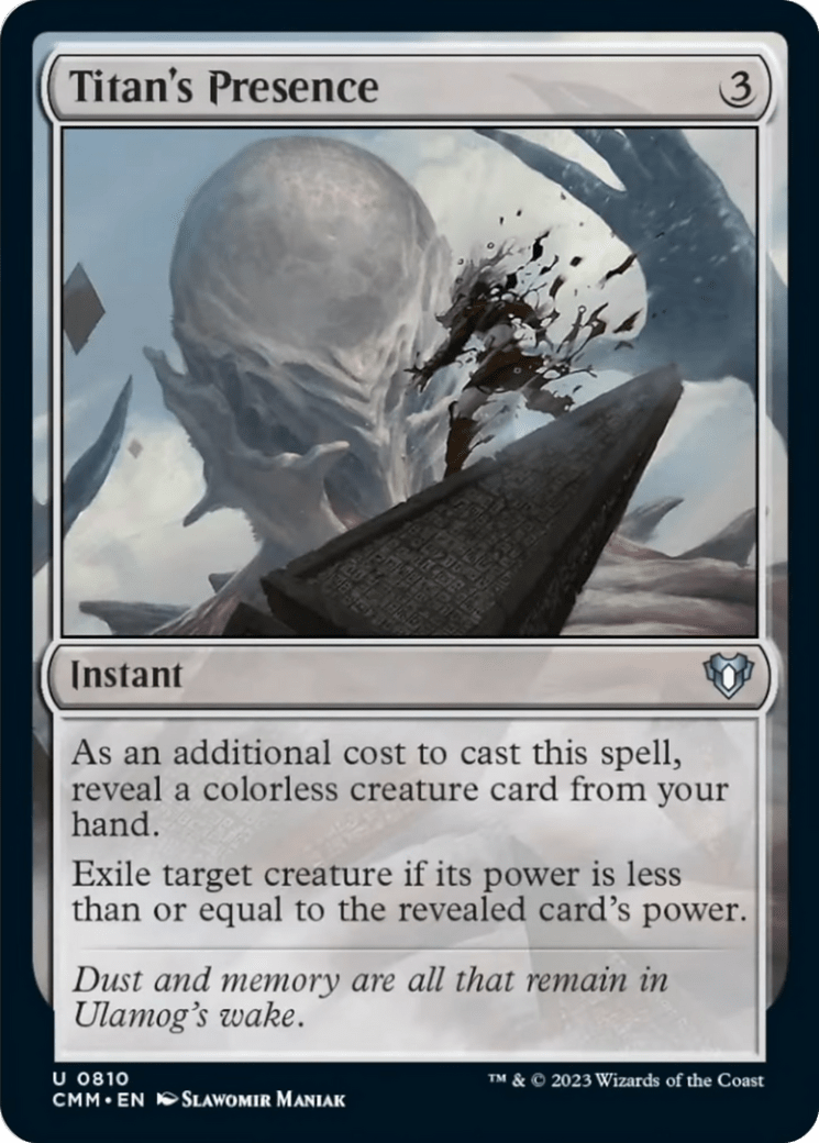 Titan's Presence [Commander Masters] MTG Single Magic: The Gathering  | Multizone: Comics And Games