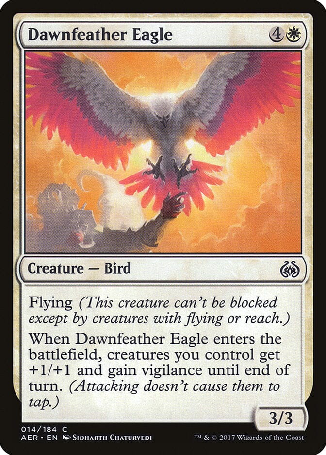 Dawnfeather Eagle (Intro Pack) [Aether Revolt Promos] MTG Single Magic: The Gathering  | Multizone: Comics And Games