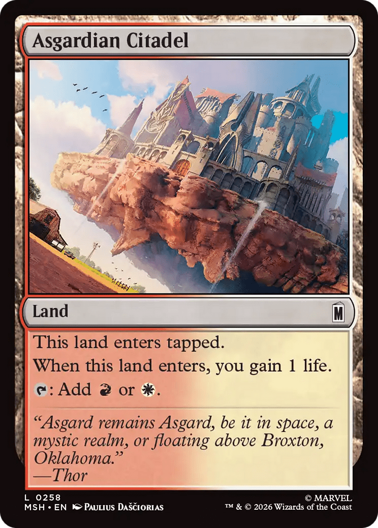 Asgardian Citadel [Marvel Super Heroes] MTG Single Magic: The Gathering  | Multizone: Comics And Games