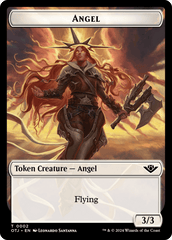 Treasure // Angel Double-Sided Token [Outlaws of Thunder Junction Tokens] MTG Single Magic: The Gathering  | Multizone: Comics And Games