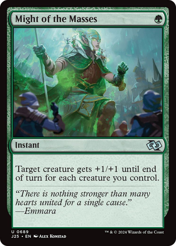 Might of the Masses [Foundations Jumpstart] MTG Single Magic: The Gathering  | Multizone: Comics And Games