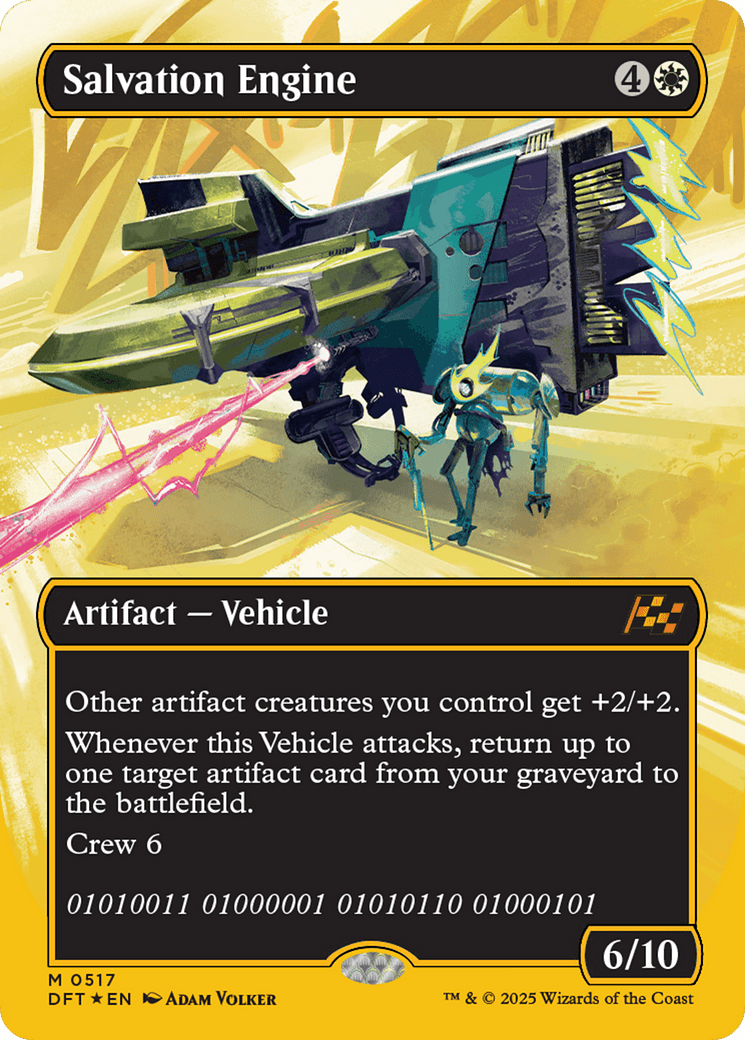Salvation Engine (Borderless) (First-Place Foil) [Aetherdrift] MTG Single Magic: The Gathering  | Multizone: Comics And Games