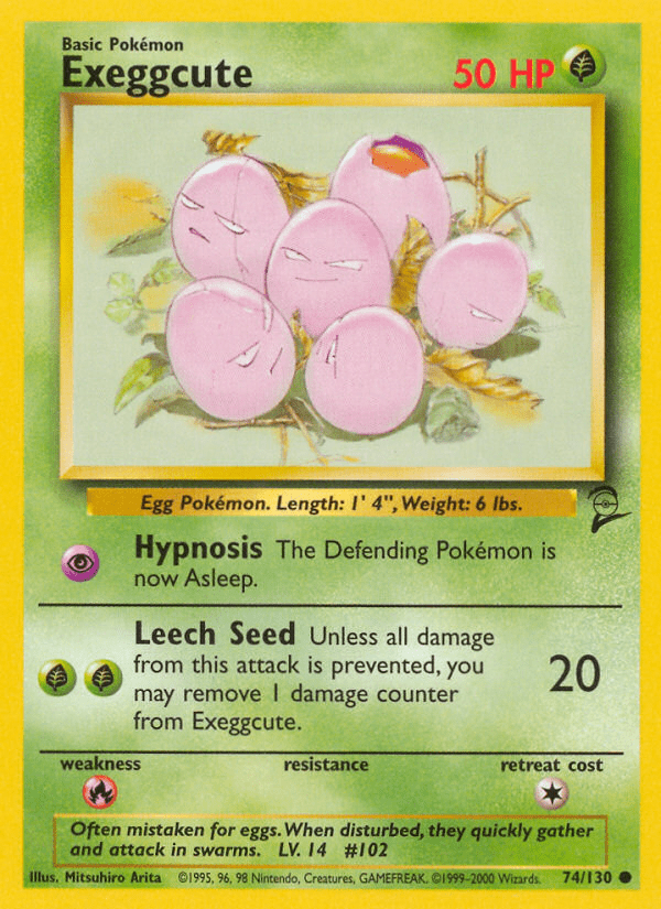Exeggcute (74/130) [Base Set 2] Pokemon Single Pokémon  | Multizone: Comics And Games