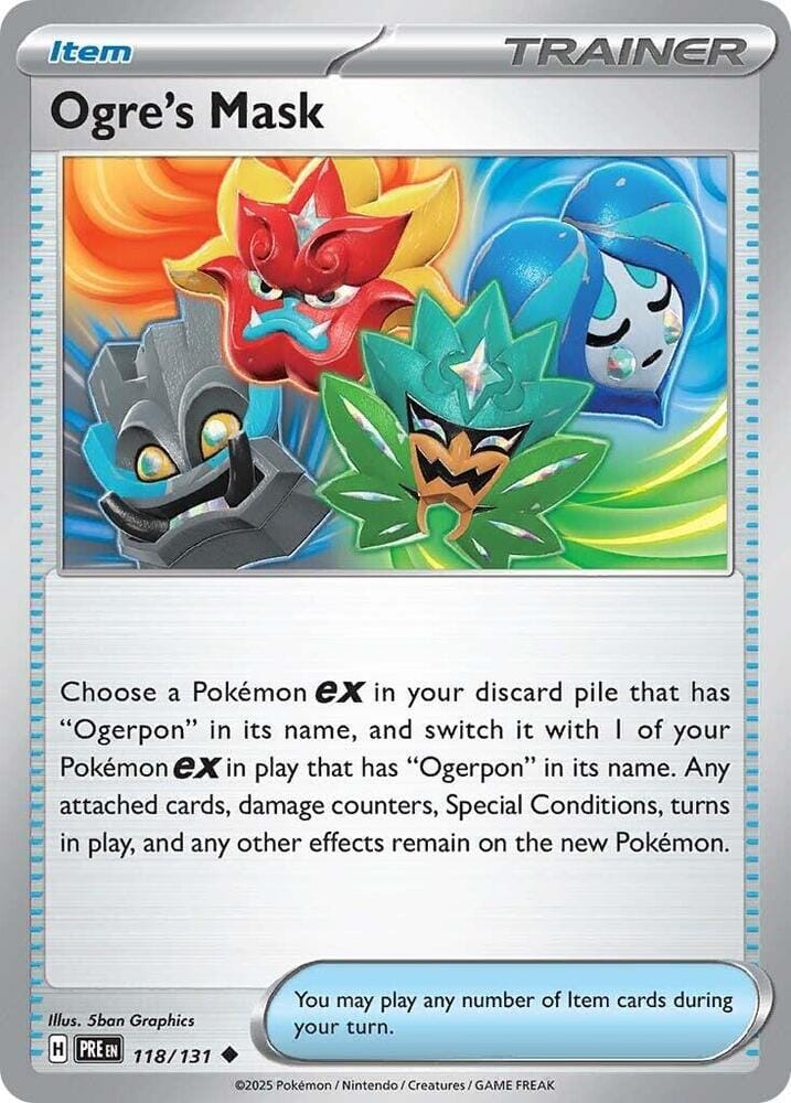 Ogre's Mask (118/131) [Scarlet & Violet: Prismatic Evolutions] Pokemon Single Pokémon  | Multizone: Comics And Games