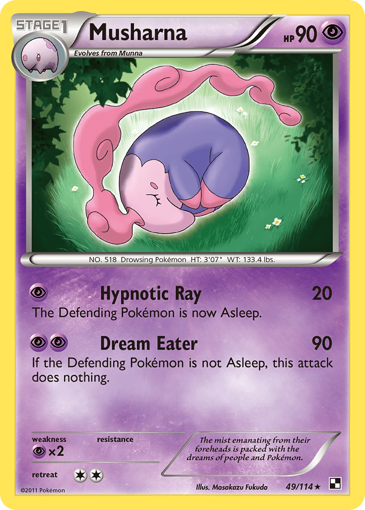 Musharna (49/114) [Black & White: Base Set] Pokemon Single Pokémon  | Multizone: Comics And Games