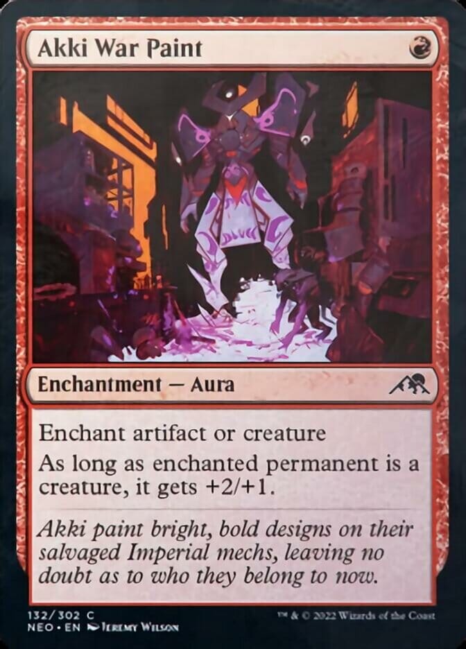 Akki War Paint [Kamigawa: Neon Dynasty] MTG Single Magic: The Gathering  | Multizone: Comics And Games