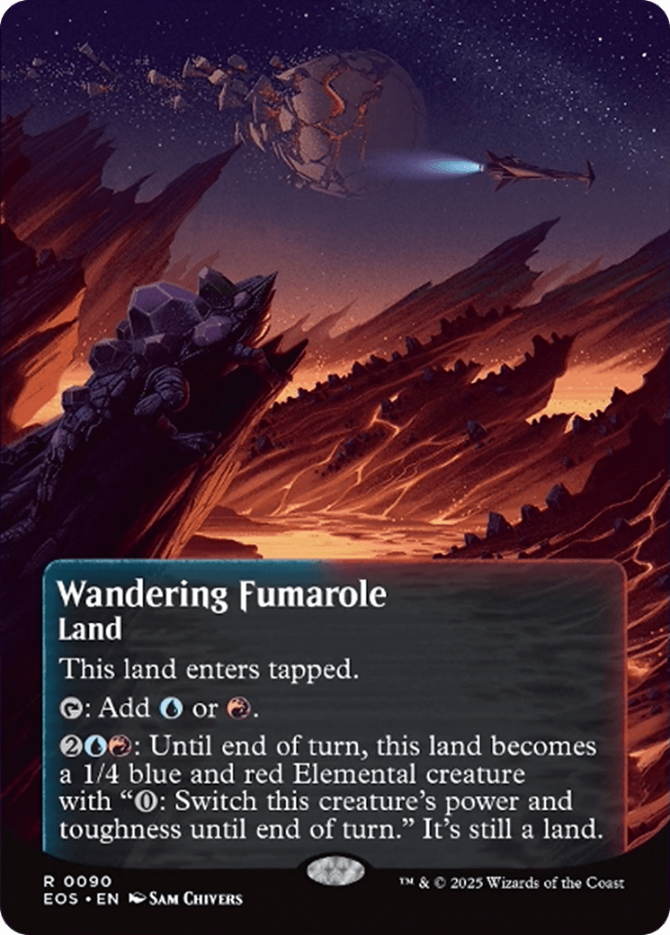 Wandering Fumarole (0090) (Borderless) [Edge of Eternities: Stellar Sights] MTG Single Magic: The Gathering  | Multizone: Comics And Games