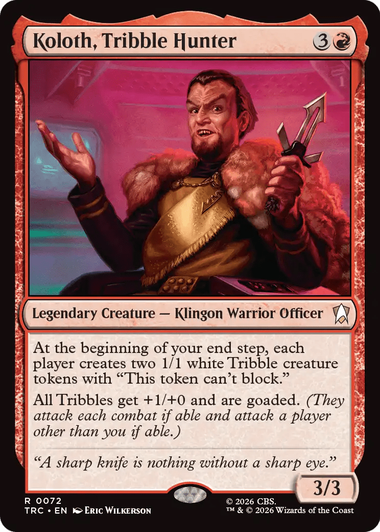 Koloth, Tribble Hunter [Star Trek] MTG Single Magic: The Gathering  | Multizone: Comics And Games