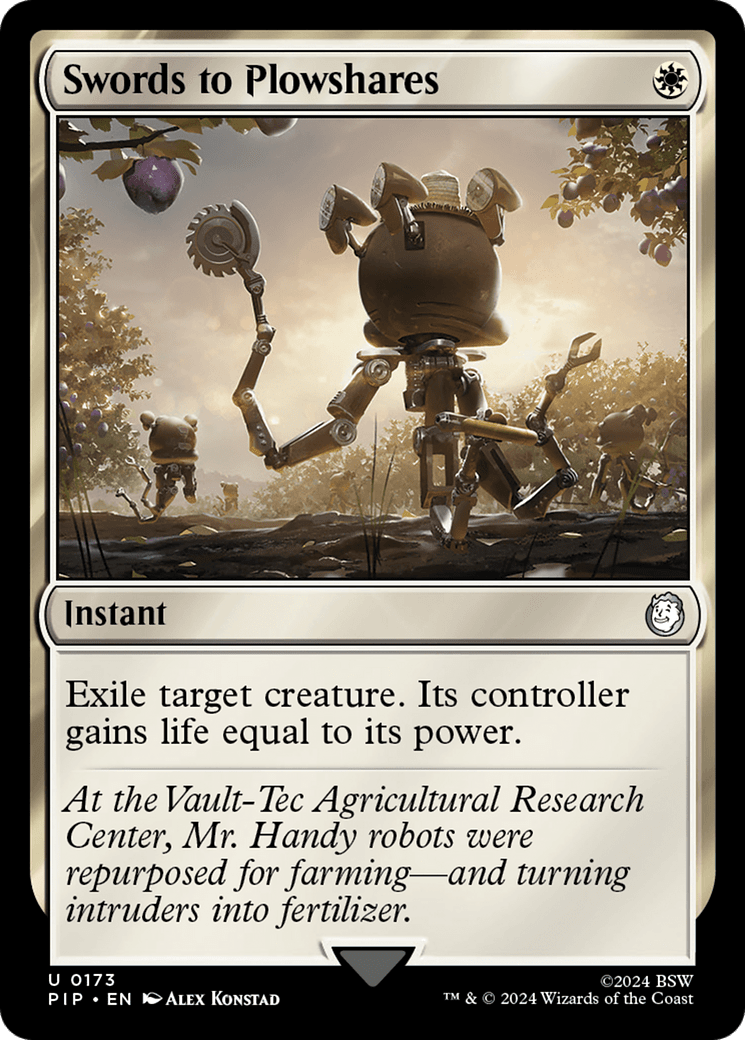 Swords to Plowshares [Fallout] MTG Single Magic: The Gathering  | Multizone: Comics And Games
