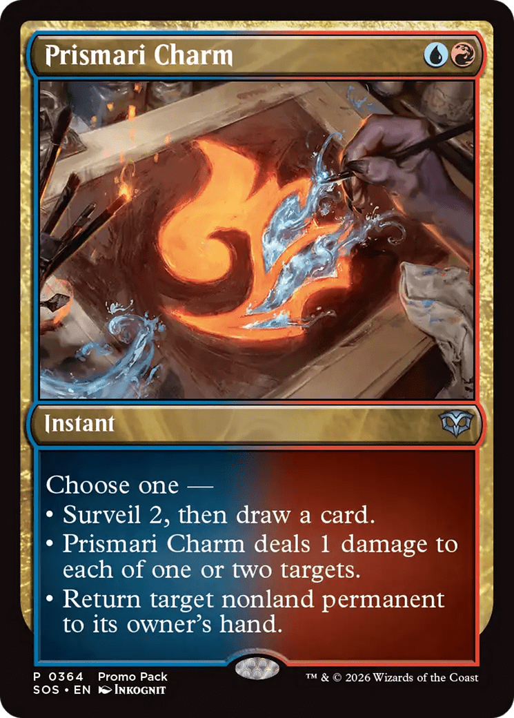 Prismari Charm [Secrets of Strixhaven Promos] MTG Single Magic: The Gathering  | Multizone: Comics And Games